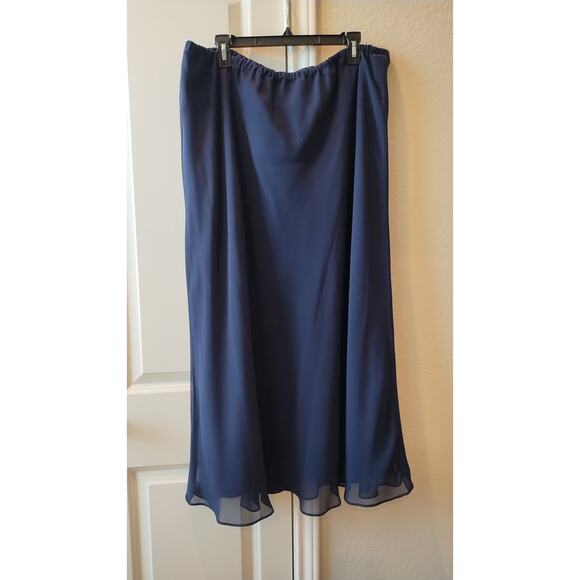 Alfred Angelo Women's Slip-On Skirt Blue Size 22W - Picture 1 of 9
